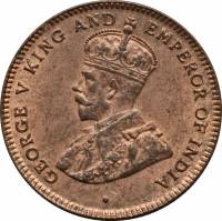 () Монета Стрейтс Сетлментс («Поселения у пролива»)  1916 год 14  ""   Бронза  UNC