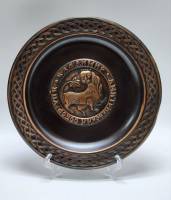 Панно настенное круглое чеканка Кольчугино Владимир Дмитриевский собор медь тарелка декоративная