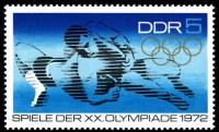 (1972-026) Марка Германия (ГДР) "Борьба"    Летние ОИ 1972, Мюнхен III Θ