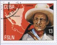 (1981-050) Марка Куба "Аугусто Сандино"    20 лет НФОС в Никорагуа III Θ