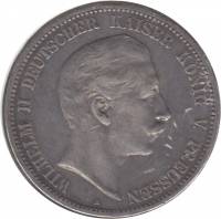 () Монета Германия (Империя) 1908 год   ""   Серебро (Ag)  VF