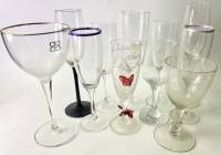 Бокалы фужеры для шампанского вина разные 11 шт 