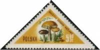 (1959-015) Марка Польша "Подберёзовик"   Грибы II Θ