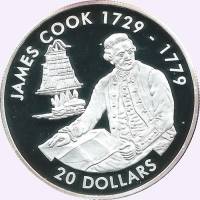 () Монета Либерия 2000 год 20  ""    AU