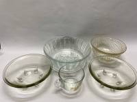 Набор посуды, стекло 5 предметов, саланик, чашка