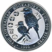 () Монета Австралия 1999 год 2 доллара ""   Биметалл (Серебро - Ниобиум)  UNC
