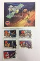 Набор из 5 марок + 1 блока, Мадагаскар, Гашёные, III Θ (сост. на фото) 