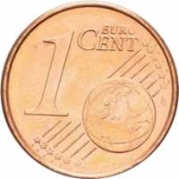 (2005) Монета Ватикан 2005 год 1 цент  1. Иоанн Павел II Сталь, покрытая медью  PROOF