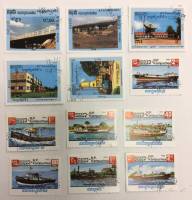 --  Набор марок Камбоджа 12 шт.  Гашёные , III Θ