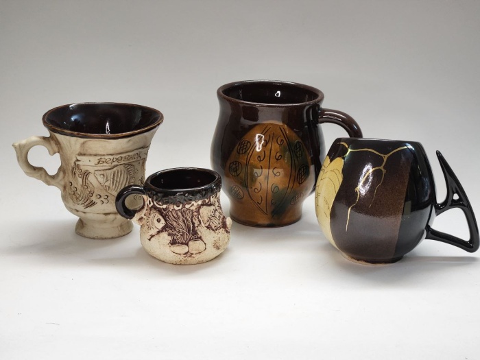 Чашки кружки чайные кофейные керамика 4 шт