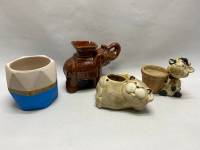 Аромалампа 2 шт и 2 кашпо для цветов