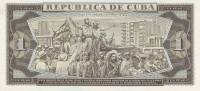 (,) Банкнота Куба 1966 год 1 песо "Хосе Марти"   UNC