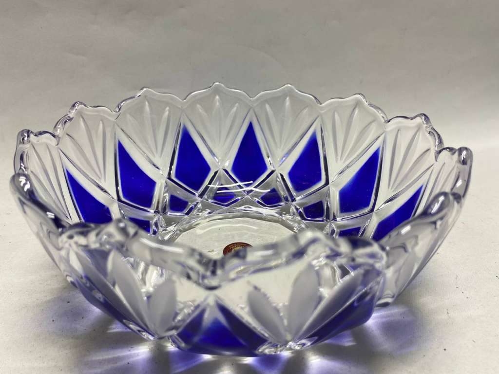 Салатник цветной хрусталь Walther Glass Германия