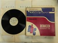 Набор виниловых пластинок (11 шт) Английский язык Звуковой самоучитель Мелодия 300 мм. (Сост. отл.)