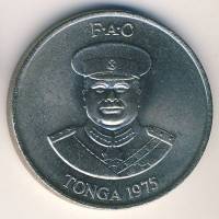 (1975) Монета Тонга 1975 год 20 сенити "ФАО. Пчёлы"  Медь-Никель  UNC
