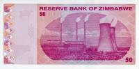 (,) Банкнота Зимбабве 2009 год 50 долларов "Балансирующие скалы"   UNC