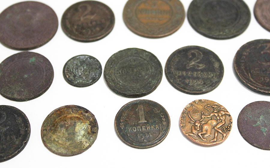 Набор монет Российской Империи и СССР, 20 штук, разные года и номинал (все на фото)