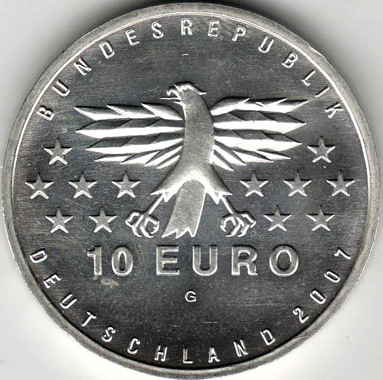 (2007) Монета Германия (ФРГ) 2007 год 10 евро &quot;Саар&quot;  Серебро Ag 925  PROOF