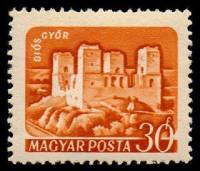 (1960-003) Марка Венгрия "Диошдьёр"    Замки (Стандартный выпуск) II Θ