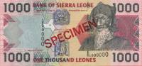 Банкнота Сьерра-Леоне 01.03.2003 год 1 000 леоне Баи Буре   UNC