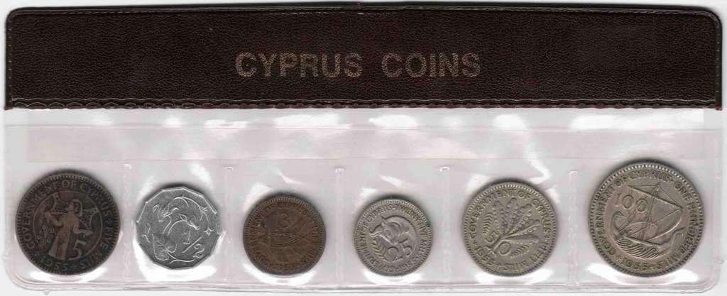 () Набор Кипр 1955 год &quot;&quot;   UNC