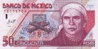 () Банкнота Мексика 1996 год 50  ""   UNC