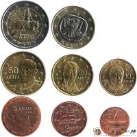 (2009) Набор монет Евро Греция 2009 год   UNC
