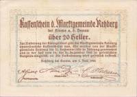(№1920) Банкнота Австрия 1920 год "20 Heller"