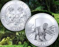 () Монета Сьерра-Леоне 2015 год 1  ""   Биметалл (Серебро - Ниобиум)  UNC