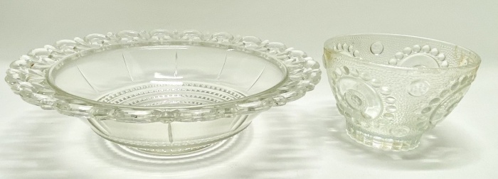 Фруктовница + конфетница стекло СССР 