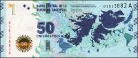 (№2015P-362a) Банкнота Аргентина 2015 год "50 Pesos" (Подписи: strongVanoli - Dominguezstrong)