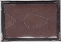 Обложка для проездного, Натуральная кожа, Металлические уголки, Темно-коричневая