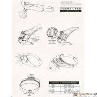 Лупа-очки MG81001-E со светодиодной подсветкой, увеличение 1,2-3,5х. Производство Китай