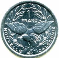 (№1972km10) Монета Новая Каледония 1972 год 1 Franc