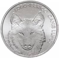 (2019) Монета Португалия 2019 год 5 евро "Иберийский волк"  Медь-Никель  UNC