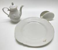 Блюдо + кофейник + салфетница, фарфор