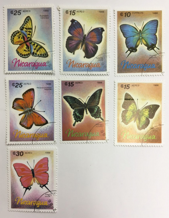 (--) Набор марок Никарагуа &quot;7 шт.&quot;  Гашёные  , III Θ