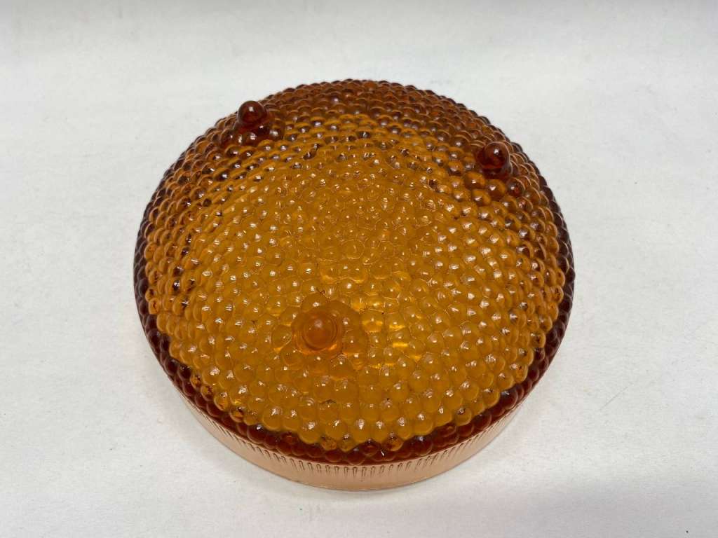 Салатник цветное стекло на ножках СССР