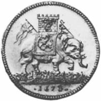 (№1673km121) Монета Норвегия 1673 год 2 Ducat