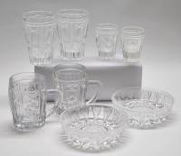 Набор сервировки на двоих Стаканы Стопки Кружки розетки - салатники ретро винтаж СССР 8 предметов