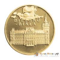 (168) Монета Польша 2008 год 2 злотых "Бельско-Бяла"  Латунь  UNC