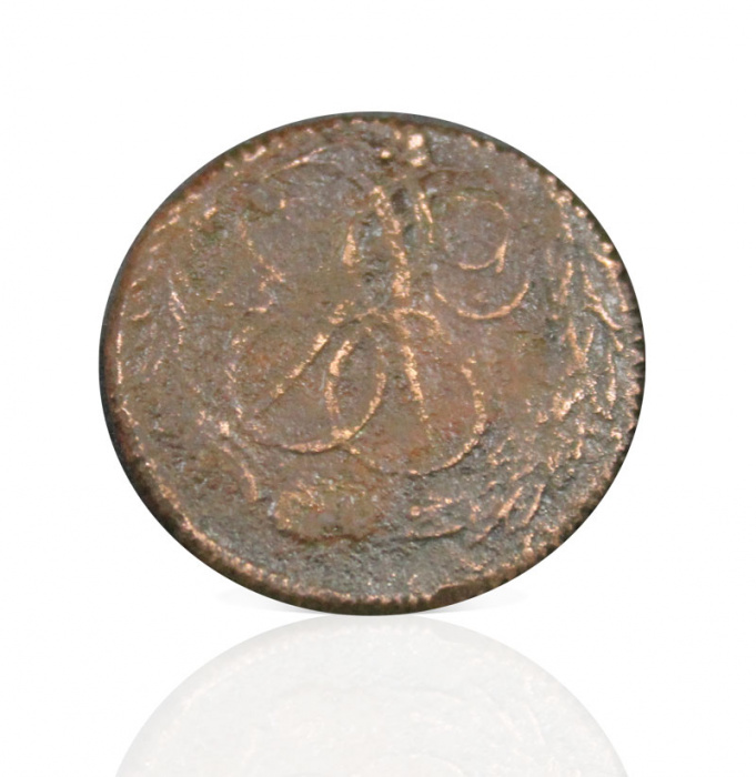 (1757) Монета Россия 1757 год 1/2 копейки   Деньга  F
