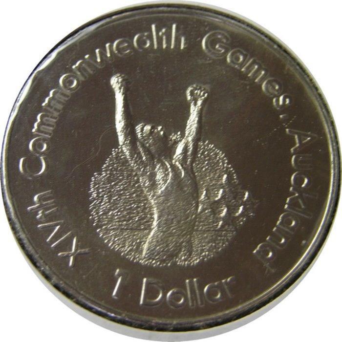 (1989) Монета Новая Зеландия 1989 год 1 доллар &quot;XIV Игры Содружества. Бегун&quot;  Медь-Никель  UNC