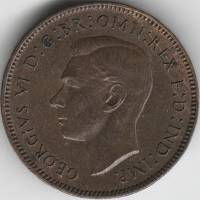 1941 Монета Великобритания 1941 год 1 фартинг Крапивник  Бронза  XF