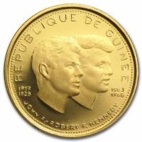 () Монета Гвинея 1969 год 10000  ""   Биметалл (Платина - Золото)  UNC