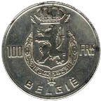 (№1948km139.1) Монета Бельгия 1948 год 100 Francs (Фламандские легенды)