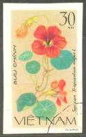 (1980-070) Марка Вьетнам "Настурция большая"    Цветы III Θ
