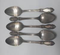 Набор столовых ложек Мельхиор МНЦ СССР 5 шт 