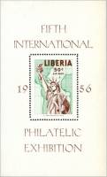 (№1956-9) Блок марок Либерия 1956 год "Свободы из Нью-Йорка", Гашеный