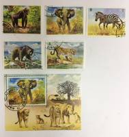 Набор из 5 марок + 1 блока, Кайвайн, Гашёные, III Θ (сост. на фото) 